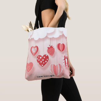 Kärlek, ljus och tacksamhet Totebag för vardagsglä Tygkasse