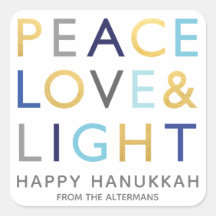 Kärlek & Ljustypografi Hanukkah Högtid Guld Blå