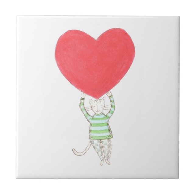 kärlek, l'kärlek, amore kakelplatta (Framsidan)