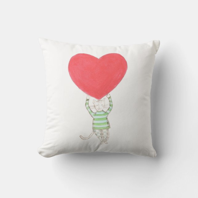 kärlek, l'kärlek, amore kudde (Framsida)