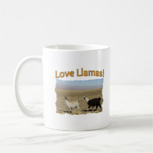 Kärlek Llamas - Bästa vänner Kaffemugg