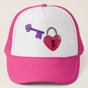 Kärlek Lock + Nyckel Keps
