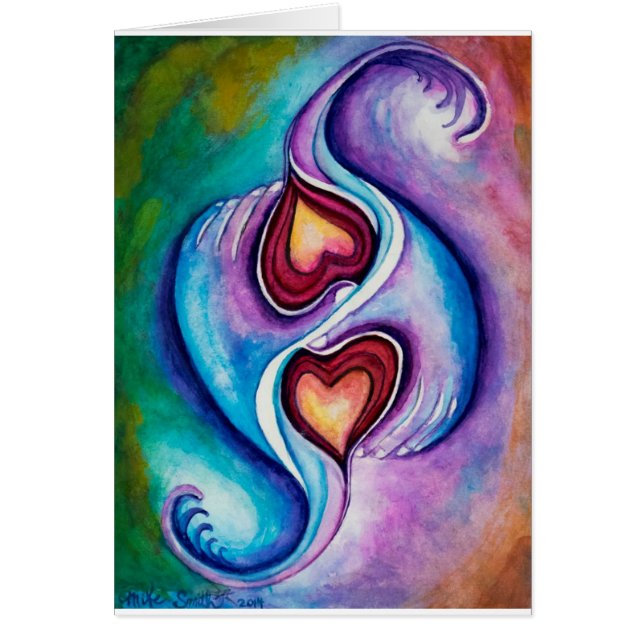 Kärlek löfte hälsningskort (Framsidan)