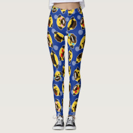 Kärlek LOL för mopsEmoticons (Emojis) kyler Leggings