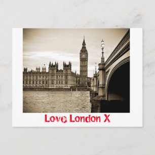 Kärlek London X - Bostäder för vykort