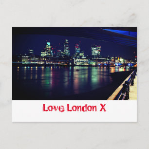 Kärlek London X - City Financial District of Londo Vykort