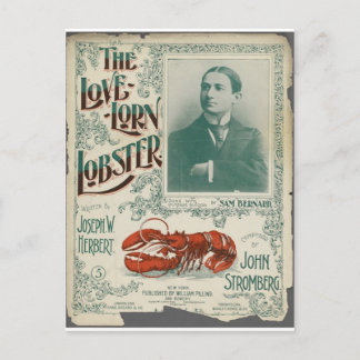 Kärlek-Lorn Lobster Vykort
