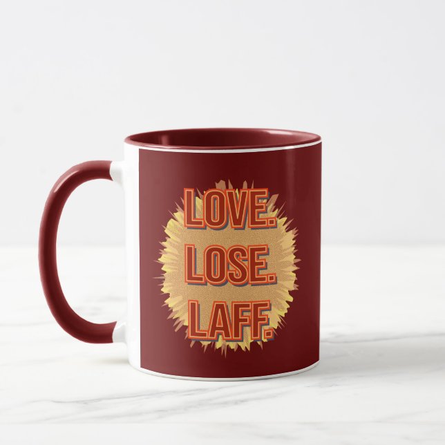 Kärlek. Lös. Laff. Gfx-05 Mugg (Vänster)