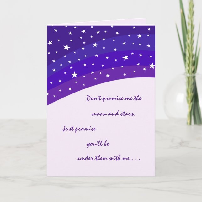 Kärlek lovar årsdaghälsningkortet kort (Framsida)