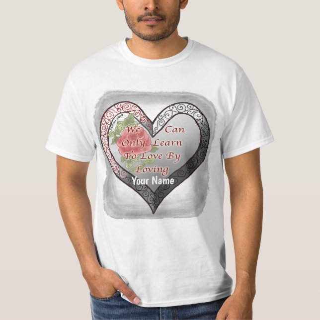 Kärlek Loving Heart t-shirts (Framsida)