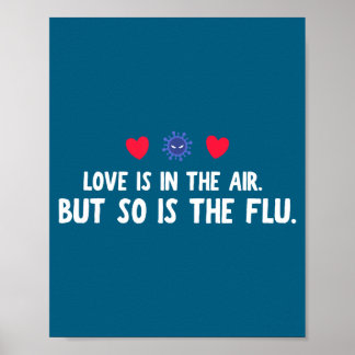 Kärlek Luft Så Flu Alla hjärtans dag Poster