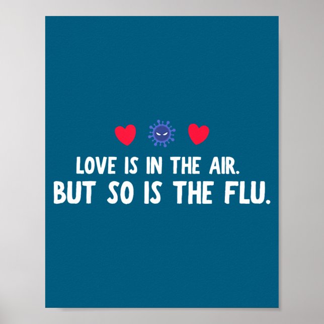 Kärlek Luft Så Flu Alla hjärtans dag Poster (Framsidan)