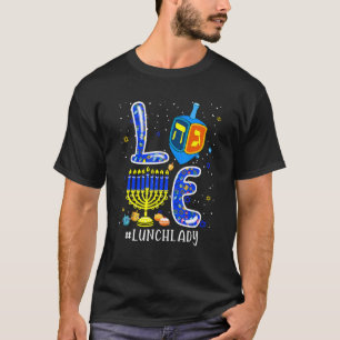 KÄRLEK Lunch Dam Matching Hanukkah Dreidel Menorah T Shirt