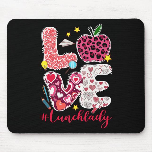 Kärlek Lunchdam Kärlek Valentinsdag Cafeteria Wo Musmatta (Framsidan)