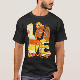 KÄRLEK Lung Candy corn Luftvägsbehandling Livsläng T Shirt