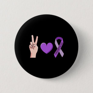 Kärlek Lupus Lila Ribbon Awareness Memine Knapp