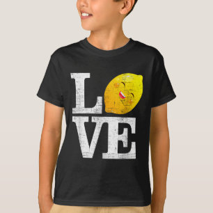 Kärlek Lycklig Lemon Fresh Sommarleemons Lemonade T Shirt