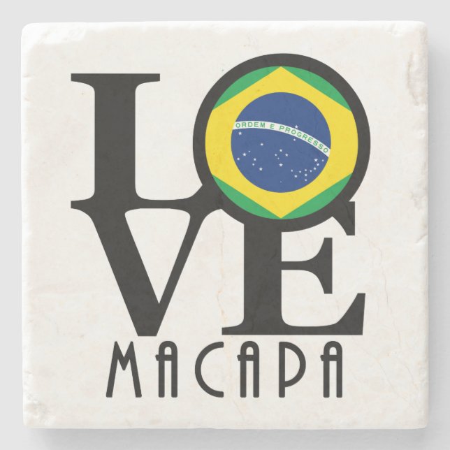KÄRLEK Macapa Stenunderlägg (Framsidan)