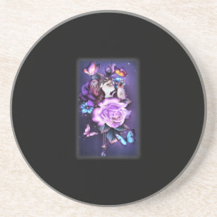 Kärlek Magic Chihuahua Lila Ro Flower Underlägg