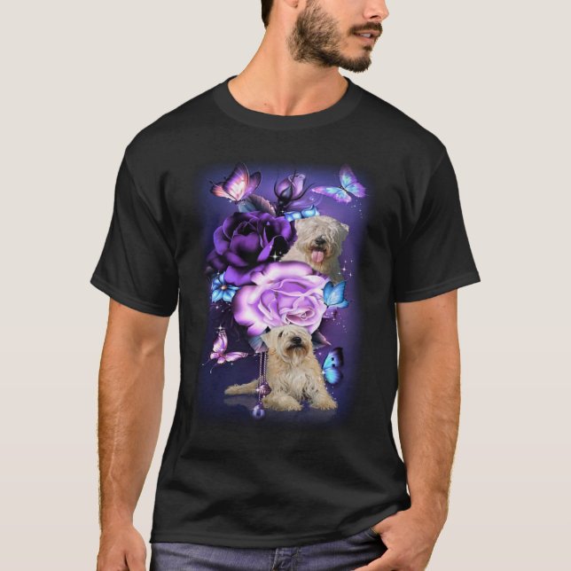 Kärlek Magic Wheaten Lila Ro Flower B T Shirt (Framsida)