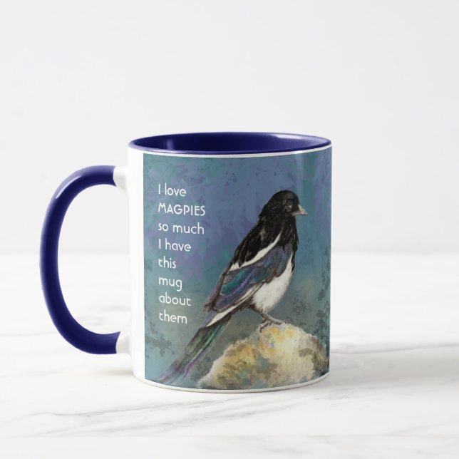 Kärlek MAGPIES så mycket jag Roligtar citat Mugg (Vänster)