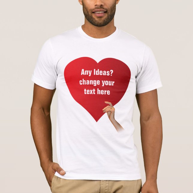 Kärlek-mall T-shirt (Framsida)
