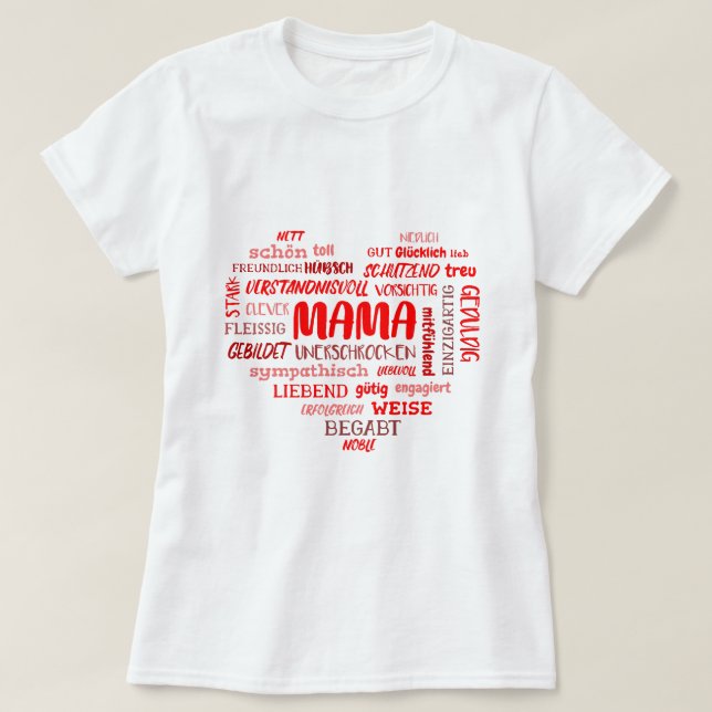 Kärlek Mamma Den dag då den ynnige mamma Gift Mor  T Shirt (Design framsida)