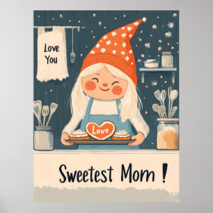 Kärlek, Mamma designen, sötaste Poster