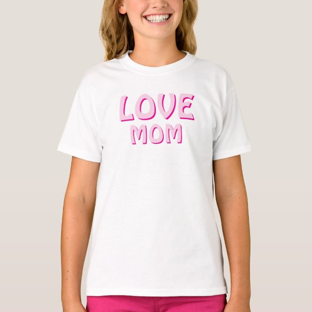 KÄRLEK MAMMA ENKLA DAUGHTER-DRESS T SHIRT (Framsida)