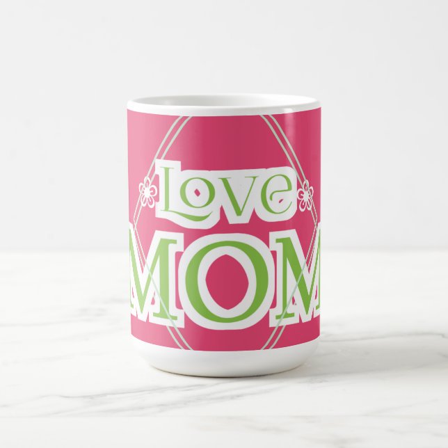 Kärlek mamma gåvor  kaffemugg (Center)