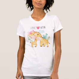 Kärlek Mamma Giraffes T Shirt