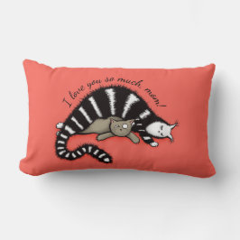 Kärlek Mamma Kat Kattunge Mor Lumbarkudde