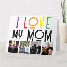 kärlek mamma mor Viklad Greeting Card