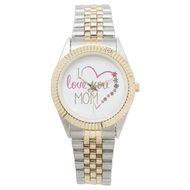Kärlek Mamma Mors dag Heart Armbandsur (Framsida)