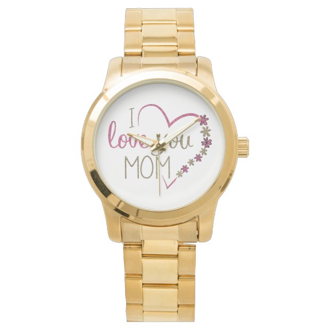 Kärlek Mamma Mors dag Heart Armbandsur (Framsida)