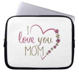 Kärlek Mamma Mors dag Heart Laptop Fodral