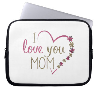 Kärlek Mamma Mors dag Heart Laptop Fodral