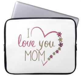 Kärlek Mamma Mors dag Heart Laptop Fodral