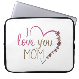 Kärlek Mamma Mors dag Heart Laptop Fodral