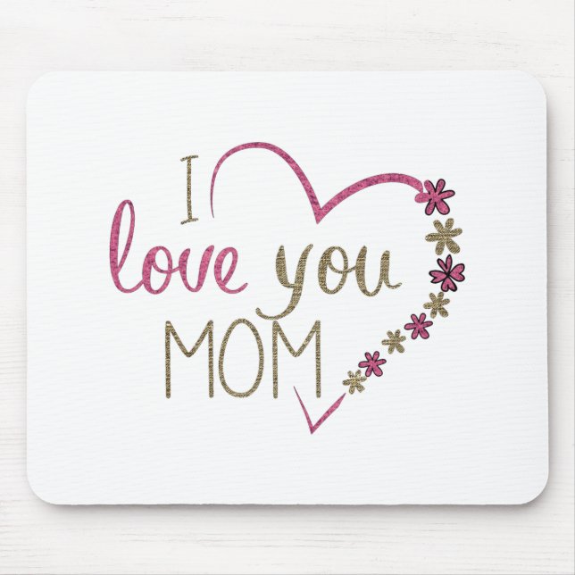 Kärlek Mamma Mors dag Heart Musmatta (Framsidan)