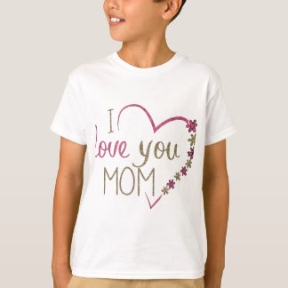 Kärlek Mamma Mors dag Heart T Shirt
