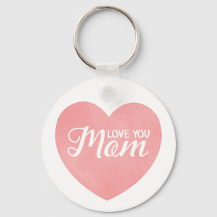 Kärlek, mamma, mors dag rosans hjärta nyckelring