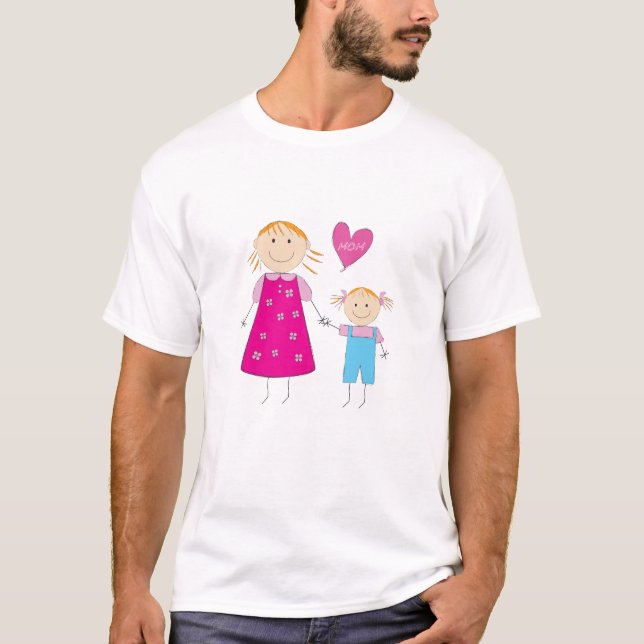 Kärlek Mamma Shirt T-shirt (Framsida)