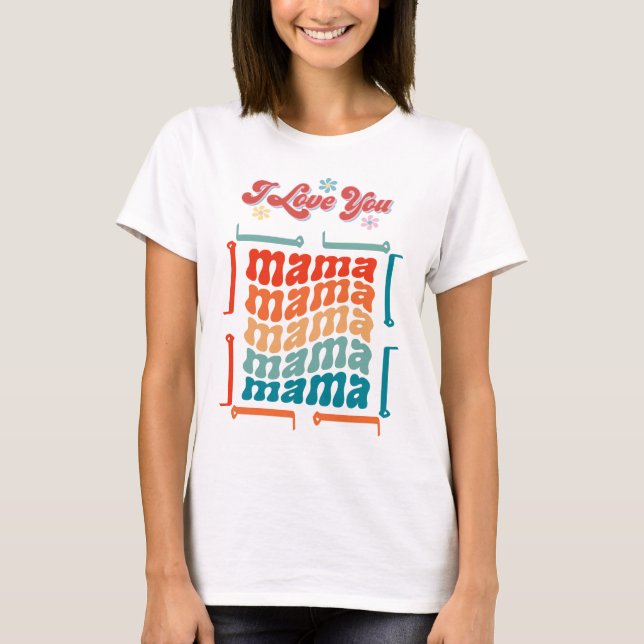kärlek mamma t shirt (Framsida)