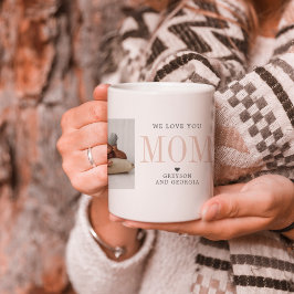 Kärlek mamma | Två fotokollage Kaffemugg