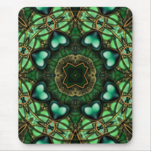 Kärlek Mandala Fractalscopes Mousepad Musmatta