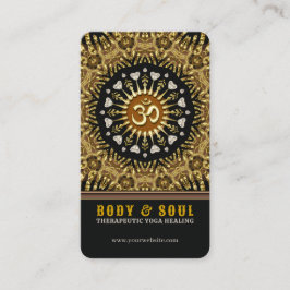 Kärlek Mandala Healing Earth Batik Yoga Visitkort