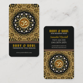 Kärlek Mandala Healing Earth Batik Yoga Visitkort