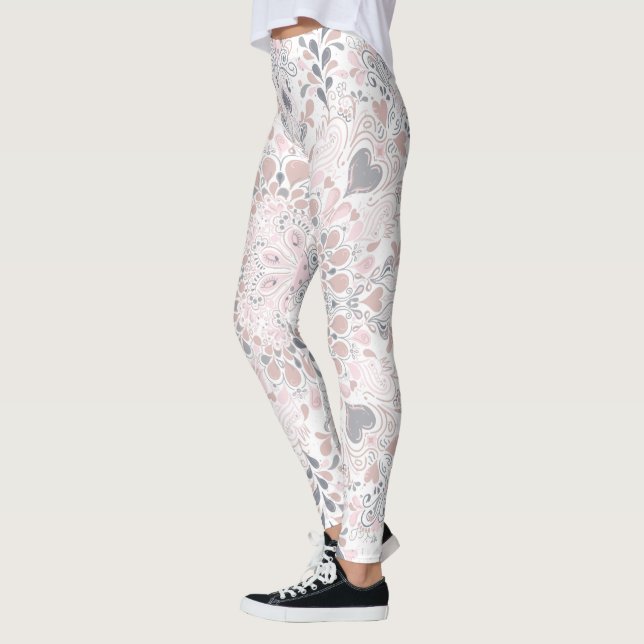 Kärlek Mandala Leggings (Vänster)