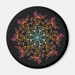 Kärlek mandala magnet